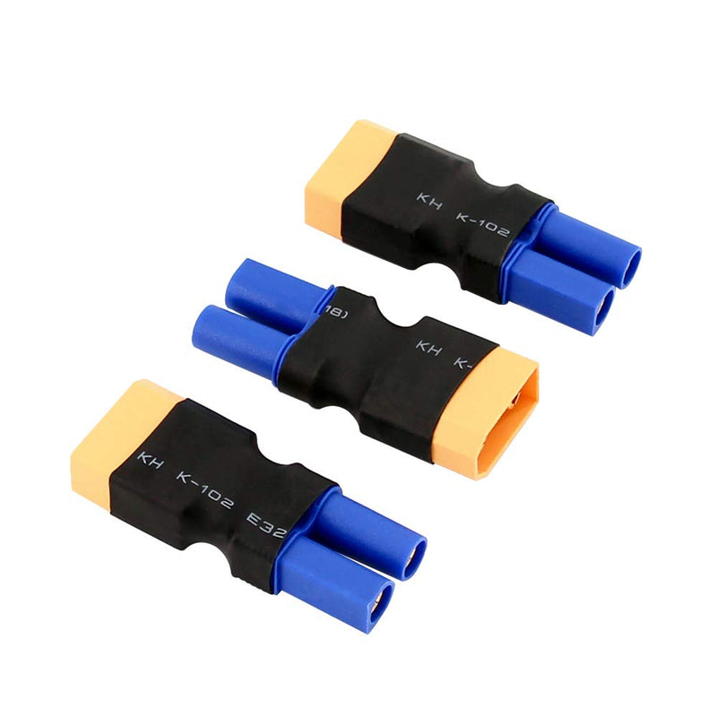 [Australia - AusPower] - BDHI 3pcs XT90 / XT-90 Male to EC5 Female Connector Adapter - Heavy Duty Adapter(B02-3) 