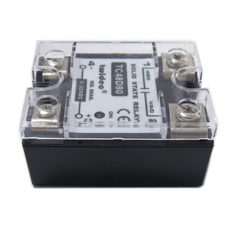 [Australia - AusPower] - Twidec/Output Single Phase SSR Solid State Relay 80A 3-32V DC to 24-480V AC SSR-80DA 