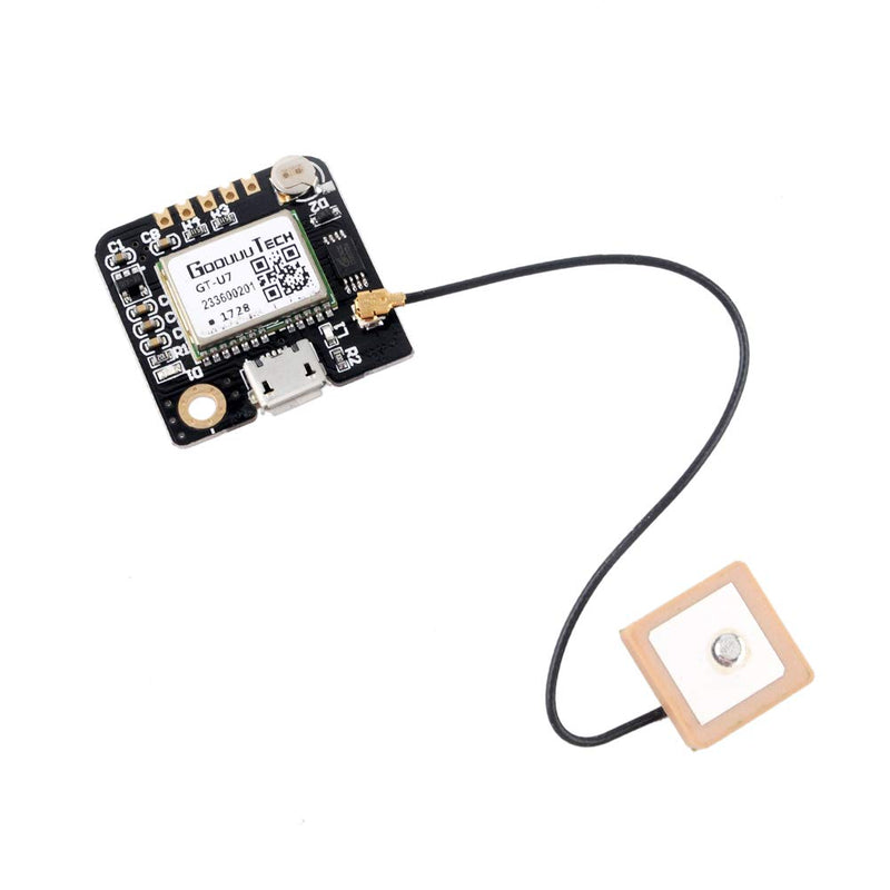 [Australia - AusPower] - Geekstory GT-U7 GPS Module GPS Receiver Navigation Satellite with EEPROM Compatible with 6M 51 Microcontroller STM32 UO R3+ IPEX Active GPS Antenna for Arduino Drone Raspberry Pi Flight 