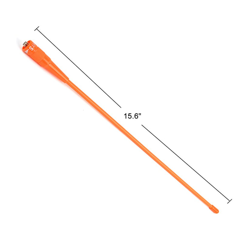 [Australia - AusPower] - HYS-771N 2 Way Radio Antenna 15.6" VHF/UHF Dual Band 144/430Mhz SMA-Female Antenna for Kenwood TK-360 TK-370 WOUXUN Baofeng/Pufeng Walkie Talkie Radio 