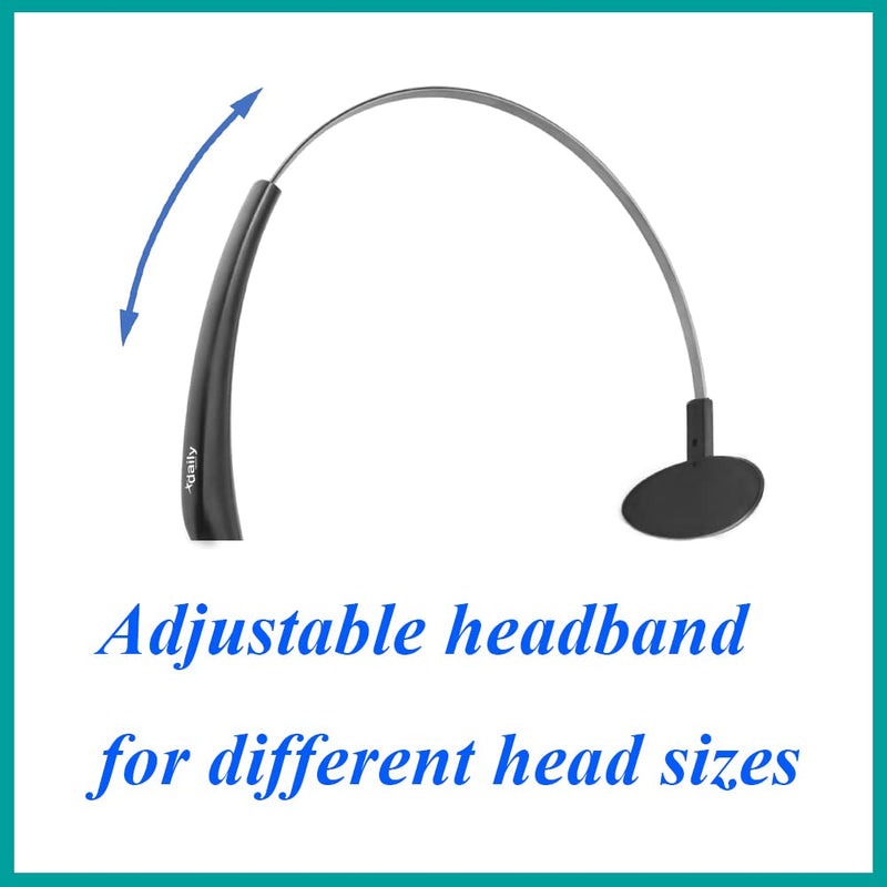 [Australia - AusPower] - 2.5 mm Jack Hands Free Headset Over Ear Headphones for Cordless Home Phones Corded Landline Telephones 