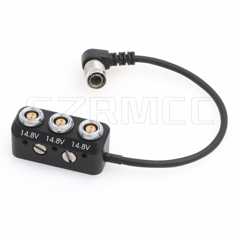 [Australia - AusPower] - SZRMCC Hirose 4 Pin Male to 3X 2Pin Female Camera Power Splitter 1 to 3 Box for Sony F5 F55 ARRI Amira Camera 