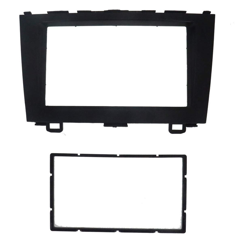 [Australia - AusPower] - YuYue Radio Stereo Panel for Honda CRV 2007-2012 2 Din Car Radio Frame Fascia Panel DVD Stereo CD Panel Dash Mount Refit Installation Trim Kit Frame (Black) Black 