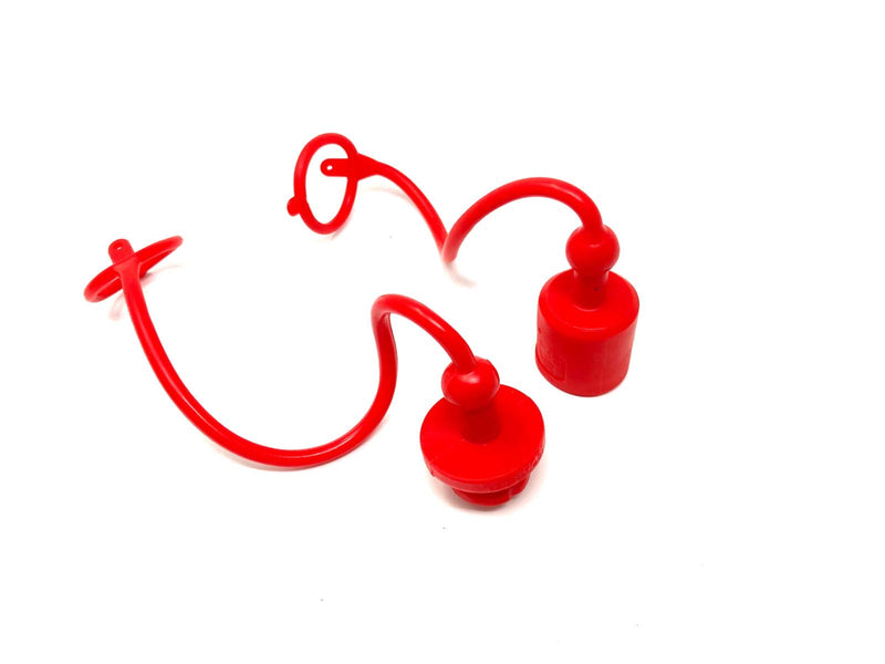 [Australia - AusPower] - 1/2" Dust Cap Set for AG Style Body Hydraulic Quick Coupler Bobcat Skid Steer 