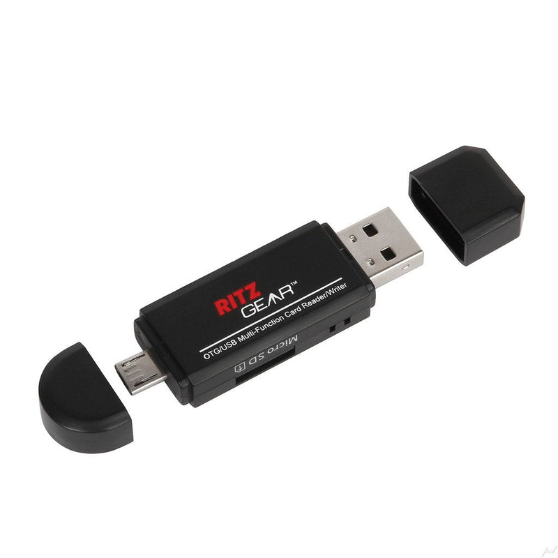 [Australia - AusPower] - Ritz Gear OTG USB/Micro USB Multi-Function SD/Micro SD Card Reader/Writer for PC, Tablet and Smartphones (3-Pack) 