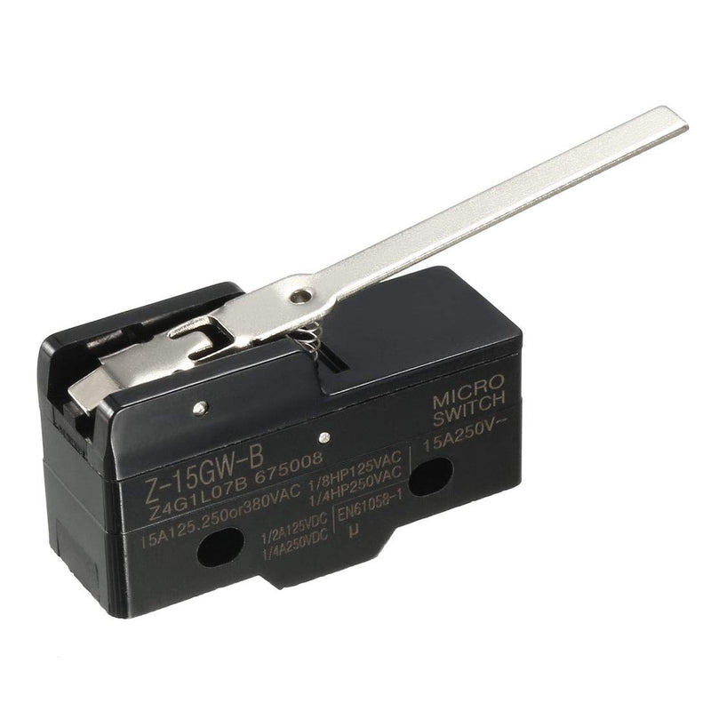 [Australia - AusPower] - uxcell 2PCS Z-15GW-B 1NO + 1NC Long Hinge Lever Type Miniature Micro Switches 