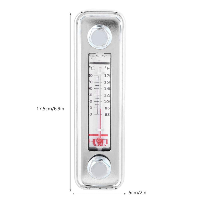 [Australia - AusPower] - Oil Liquid Level Gauge Meter Transparent Intuitive Display Good Sealing Accurate Measurement for Home or Factory(LS-5) LS-5 