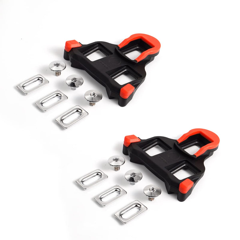 [Australia - AusPower] - CNC Road Bike Cleats for Shimano SPD-SL SM-SH10/SM-SH11/SM-SH12,Cycling Cleats for Shimano SPD-SL Cleats SM-SH10-0° Float -Red 