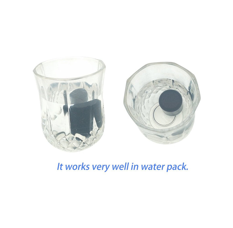 [Australia - AusPower] - FAYALA 2 Packs Aluminum Pill Container Keychain and Earplugs Casing Box Small and Cute Blue and Black 