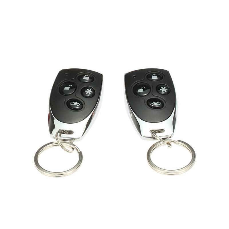 [Australia - AusPower] - Car Alarm Security System, Shkalacar Universal Car Keyless Entry System, Universal Burglar Alarm Protection Anti-Theft System 2 Remote 