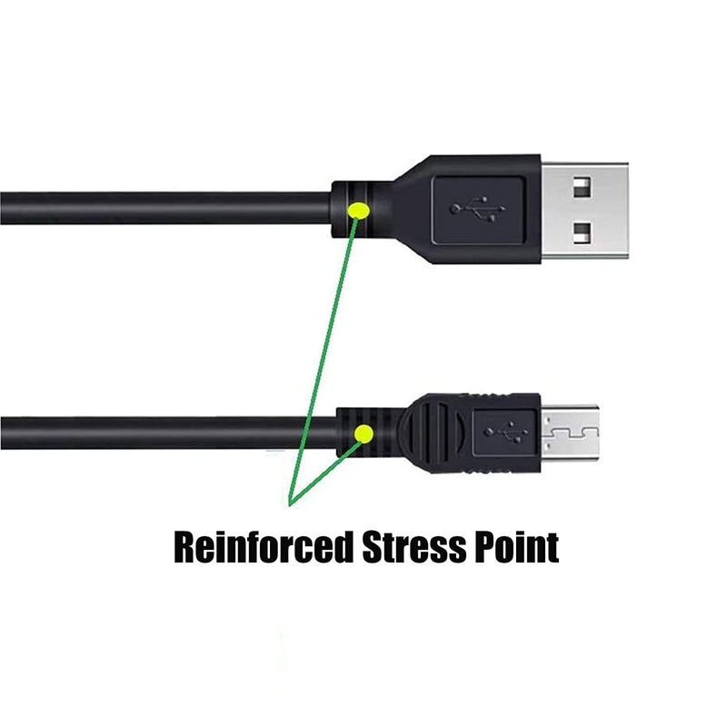 [Australia - AusPower] - Replacement for Canon Camera USB Cable Mini USB Data Transfer Cable Cord Compatible with Canon PowerShot/Rebel/EOS/DSLR Cameras and Camcorders (IFC-400PCU) 3FT+5FT 