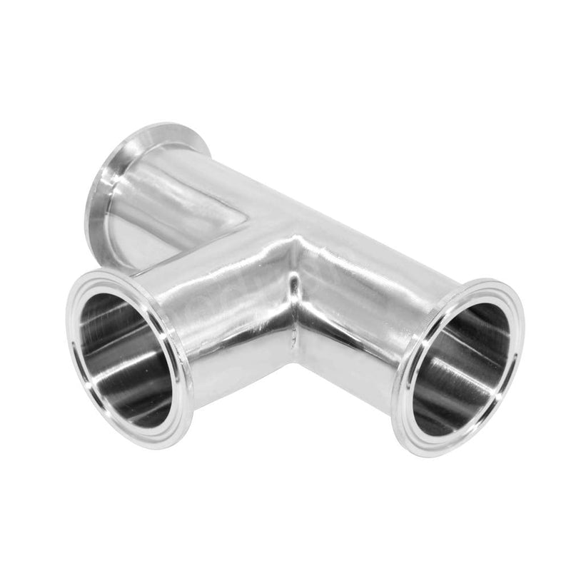 [Australia - AusPower] - Beduan 1.5" Tri Clamp Tee 3 Way Stainless Steel 304 Sanitary Fitting (38mm Pipe OD) 1.5 Inch 