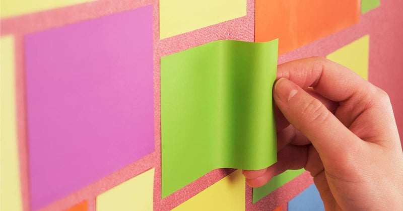 [Australia - AusPower] - Self-Stick Notes 8x4 inch | Sticks to Any Surface Without Glue | Reusable White Dry Erase | Great for Classroom and Home Office (Yellow, 8x4 inches) Yellow 