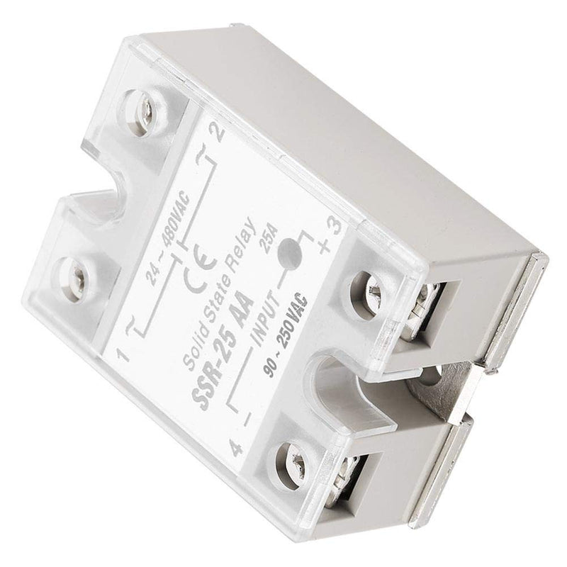 [Australia - AusPower] - Solid State Relay, Solid State Relay SSR-25 AA 25A Solid State Relay Module SSR AC-AC input 90-250 V AC output 24-480V AC 