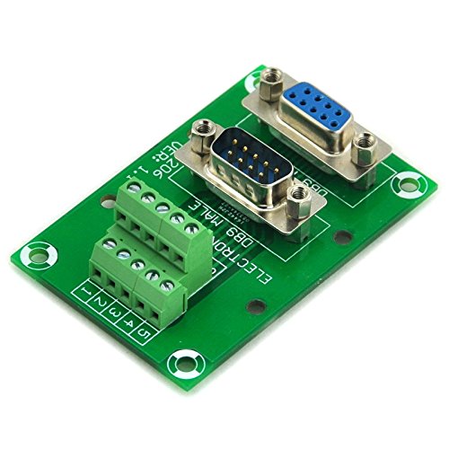 [Australia - AusPower] - Electronics-Salon D-SUB DB9 Male/Female Header Breakout Board, DSUB Terminal Block Connector. 