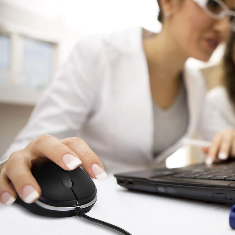 [Australia - AusPower] - USB Mouse 2 Pack for Laptop Computer Mouse Designed Ergonomic Optical Wired Mice for Office and Home use Compatible with Computer Laptop PC Desktop Windows 7/8/10/XP Vista and Mac Red Color by SOONGO RedDouble 