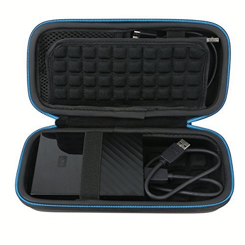 [Australia - AusPower] - Baval Hard Case Bag for Western Digital WD 1TB 2TB 3TB 4TB My Passport Elements Portable External Hard Drive Hard USB 3.0 