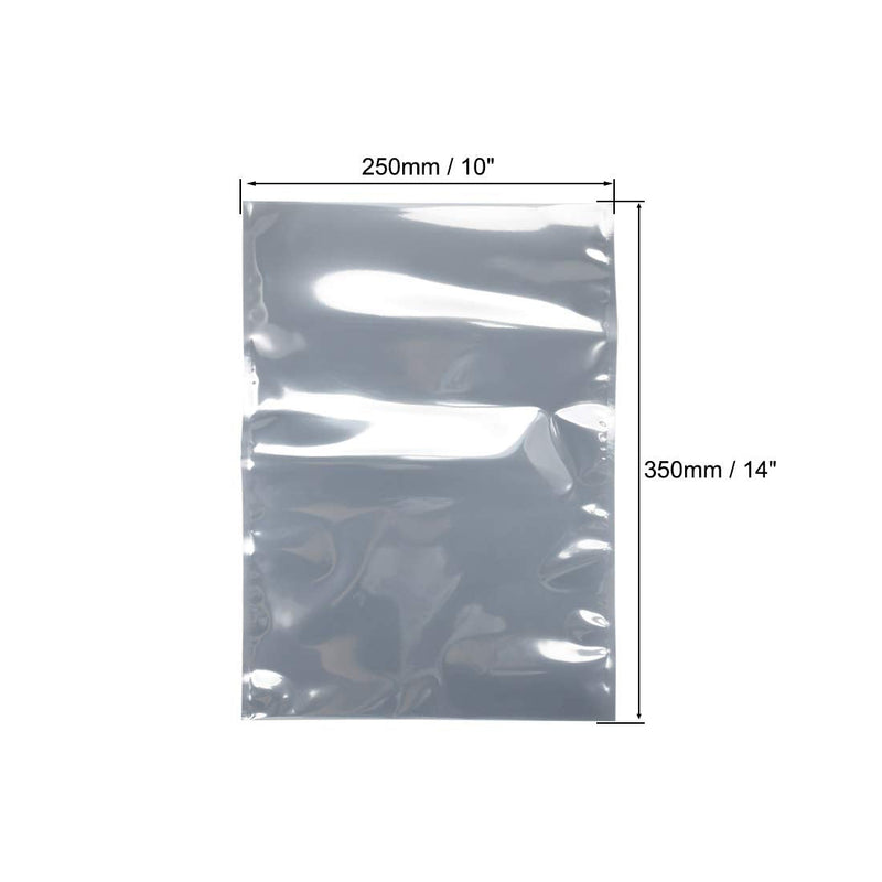[Australia - AusPower] - uxcell Antistatic Shield Shielding Bag, Flat Open Top Anti Static Bag for Electronic Devices, 10x14 inch(250x350mm), 10 PCS 
