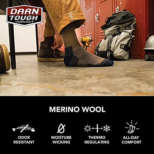 [Australia - AusPower] - DARN TOUGH (2009) William Jarvis Boot Midweight with Full Cushion Men's Sock Large Timber 