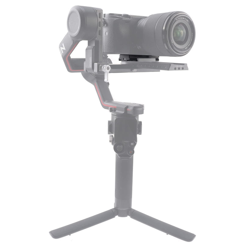[Australia - AusPower] - FocusFoto Extended Upper Quick Release Baseplate QR Plate for DJI Ronin RS2 RSC2 RS3 Pro Gimbal Stabilizer Arca-Swiss Standard Camera Tripod Ballhead (Extended Version) 