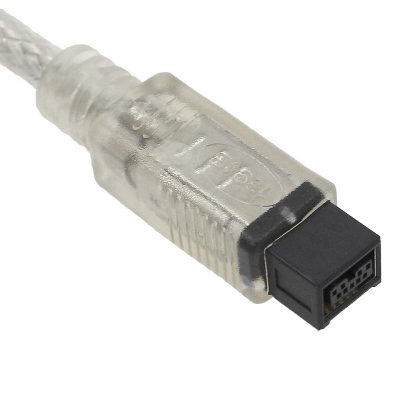 [Australia - AusPower] - Eilumduo 2Pcs 1m/3FT FireWire 800 BETA 9-Pin/9-Pin, IEEE 1394b High Speed Firewire 9 Pin to 9 Pin Cable for MacBook Pro, Computer (Clear) 9-Pin/9-Pin (1m/3ft) 