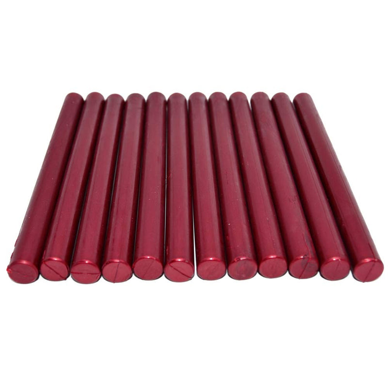 [Australia - AusPower] - Sealing Wax Rod Sparkles Blood Red for Standard Size Glue Gun - 5.4"(L) 10mm(D) 
