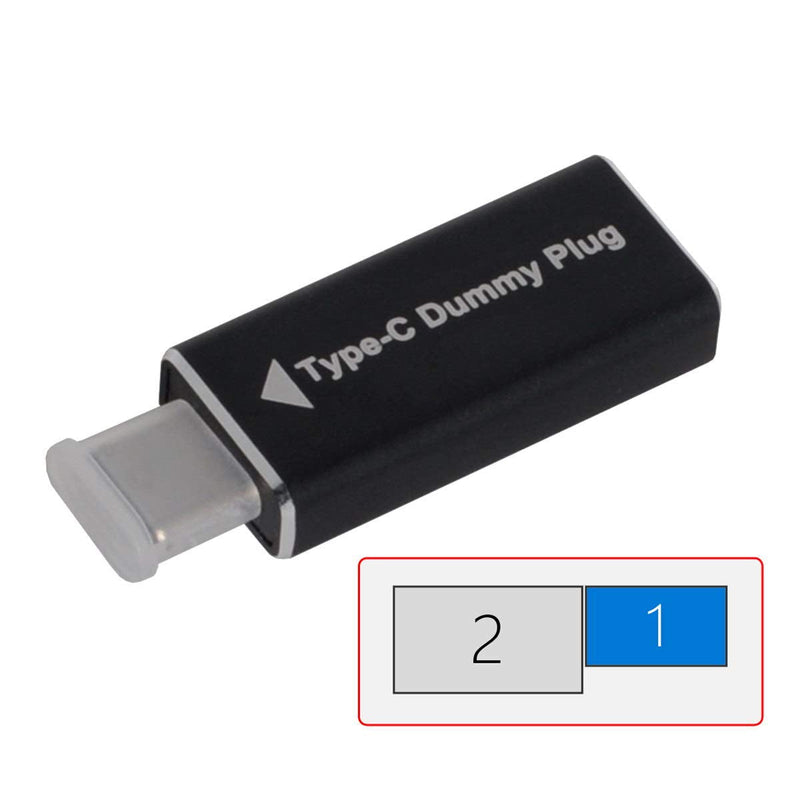 [Australia - AusPower] - Cablecc CY Virtual Display Adapter USB-C Type-C DDC EDID Dummy Plug Headless Ghost Display Emulator 1920x1080p@60Hz 