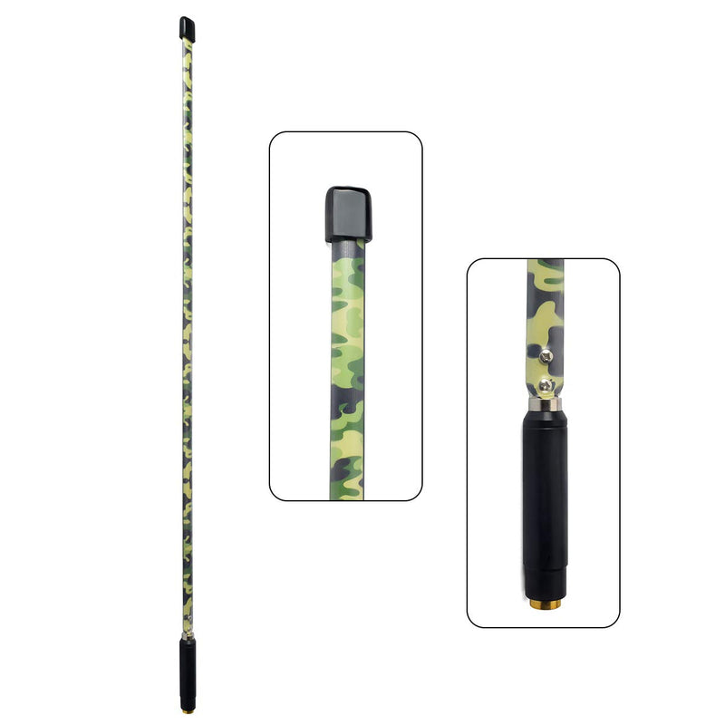 [Australia - AusPower] - UAYESOK Dual Band 5.2dBi Foldable CS Tactical Ham Radio Antenna Camouflage 31.5inch SMA Male VHF/UHF Walkie Talkie Antenna for TYT TH-F8 TH-UV3R YAESU Handheld Two Way Radio 