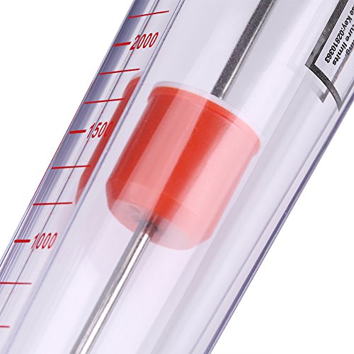 [Australia - AusPower] - 300-3000L/H Plastic Tube Water Rotameter LZS-25 Liquid Flow Meter Float Double Female Connector for DN 25 Tube 