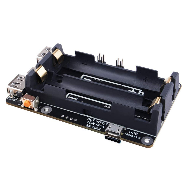 [Australia - AusPower] - GeeekPi Raspberry Pi UPS V5 Power Supply Uninterruptible UPS HAT,Support 18650 Battery Charger Power Bank Power Management Expansion Board 5V for Raspberry Pi 4B/3B+/3B/2B/B+/B/A+/A 