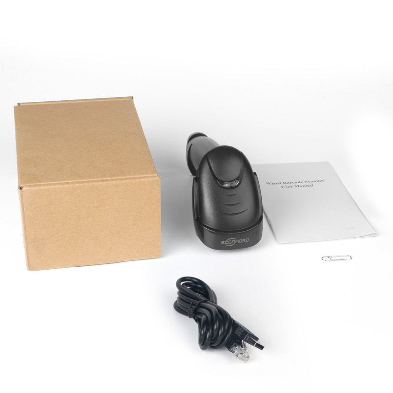 [Australia - AusPower] - Handheld USB Barcode Scanner Wired 1D Bar Code Reader with USB Cable for Supermarket, Convenience Store, Warehouse 