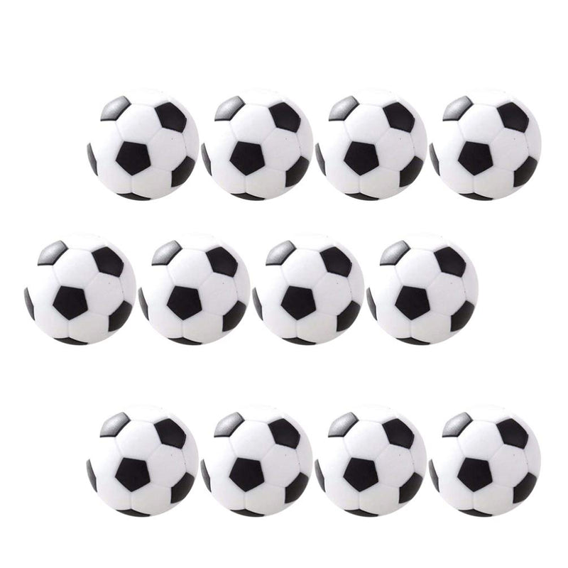 [Australia - AusPower] - BESPORTBLE 12 Pcs Table Soccer 31mm Foosball Replacement Balls Mini Table Footballs Soccer Game Ball Accessory (Black) 