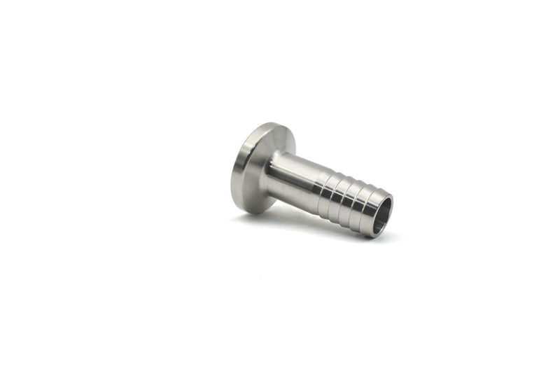 [Australia - AusPower] - QMINOX 1/2" Tri Clamp Hose Barbed Adapter SS304 with Flange 25.2mm Sanitary Hose Pipe Fitting TC 25.4 x 1/2" 