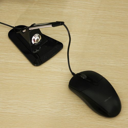 [Australia - AusPower] - Flexible Mouse Bungee Mouse Cord Management Fixer Holder (Black) 
