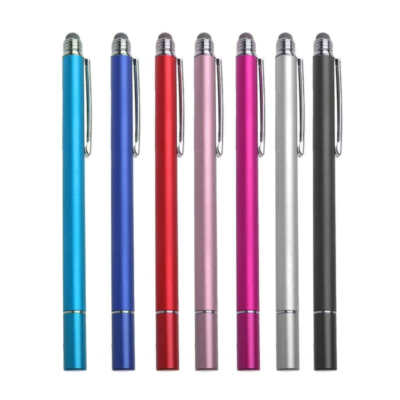 [Australia - AusPower] - Stylus Pen for Dell Inspiron 14 5000 2-in-1 (14 in) (Stylus Pen by BoxWave) - DualTip Capacitive Stylus, Fiber Tip Disc Tip Capacitive Stylus Pen - Metallic Silver 
