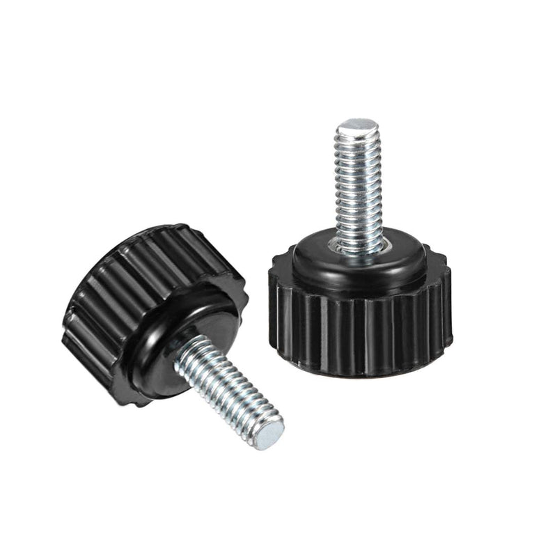 [Australia - AusPower] - uxcell M4 x 10mm Male Thread Knurled Clamp Knobs Grip Thumb Screw on Type Round Head 12 Pcs M4 x 10 