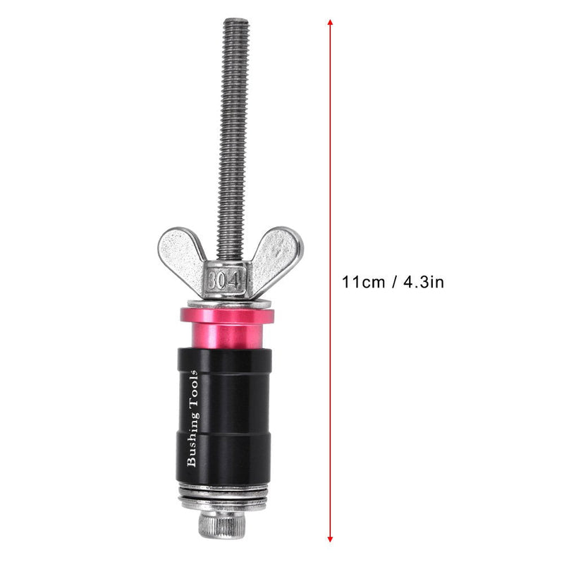 [Australia - AusPower] - Dioche Rear Shock Bushing Tool, Anti-Rust Rear Shock Eyelet Bushing Removal Install Tool with 3 Adapters for Bike Maintenance 