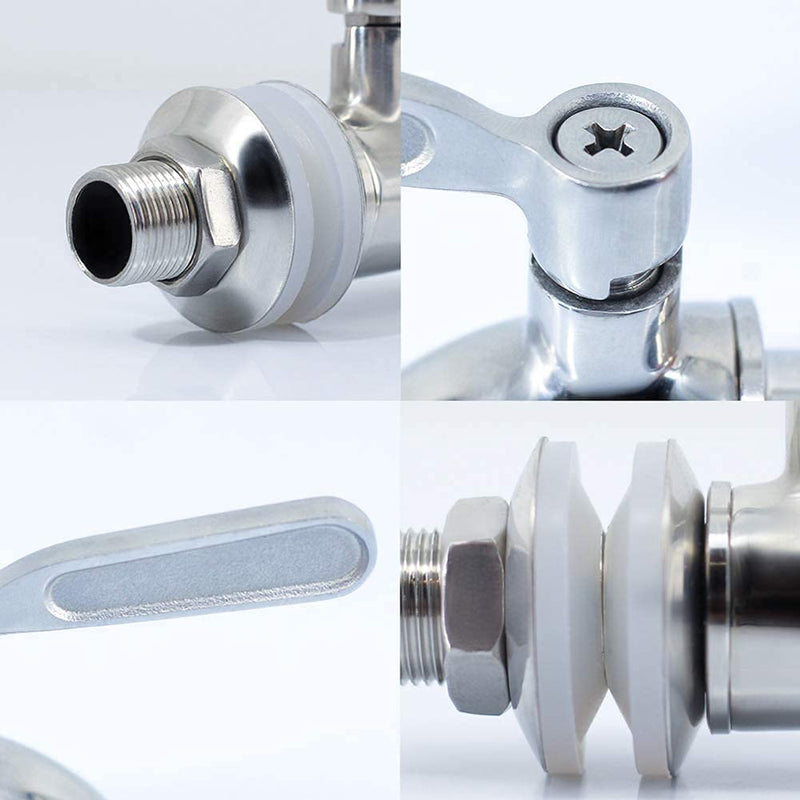 [Australia - AusPower] - hgzaccompany 2 Pack Stainless Steel Spigot For Drink Dispenser, Replacement Metal Spigot For Beverage Dispenser, Water Dispenser Faucet, Food Grade Metal Spout. 