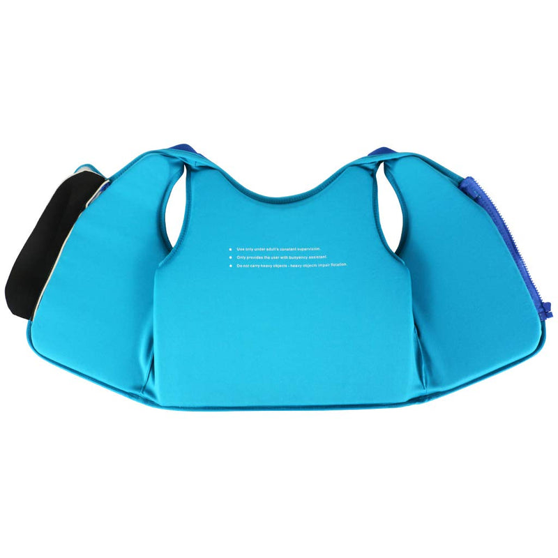 [Australia - AusPower] - Vine Swim Vest Learn-to-Swim Floatation Jackets Training Vest for Kids (2-4 Years) 2-4 Years (Pack of 1) Blue 