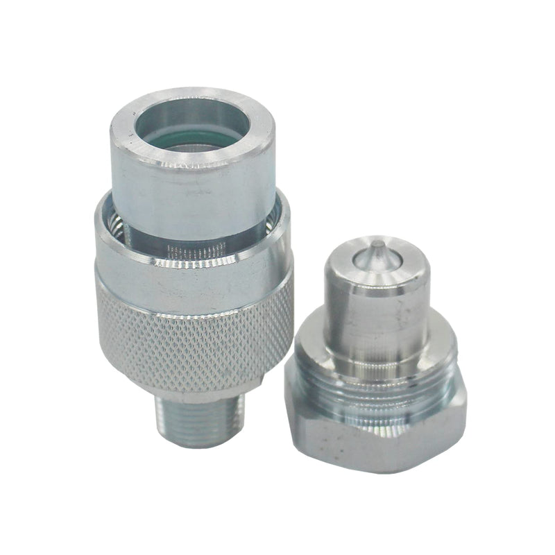 [Australia - AusPower] - KZE-B-03 3/8'' NPT 10,000PSI Hydraulic High Pressure Quick Connect Coupling Quick Coupler Set Replaces Enerpac C-604 
