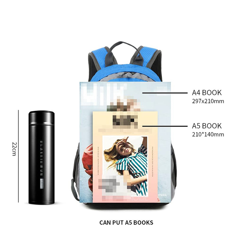 [Australia - AusPower] - 10L Small Size Waterproof Kids Sport Backpack,Mini Outdoor Hiking Traveling Daypack,for Little Girl Boy Height Under 4 feet A-blue 