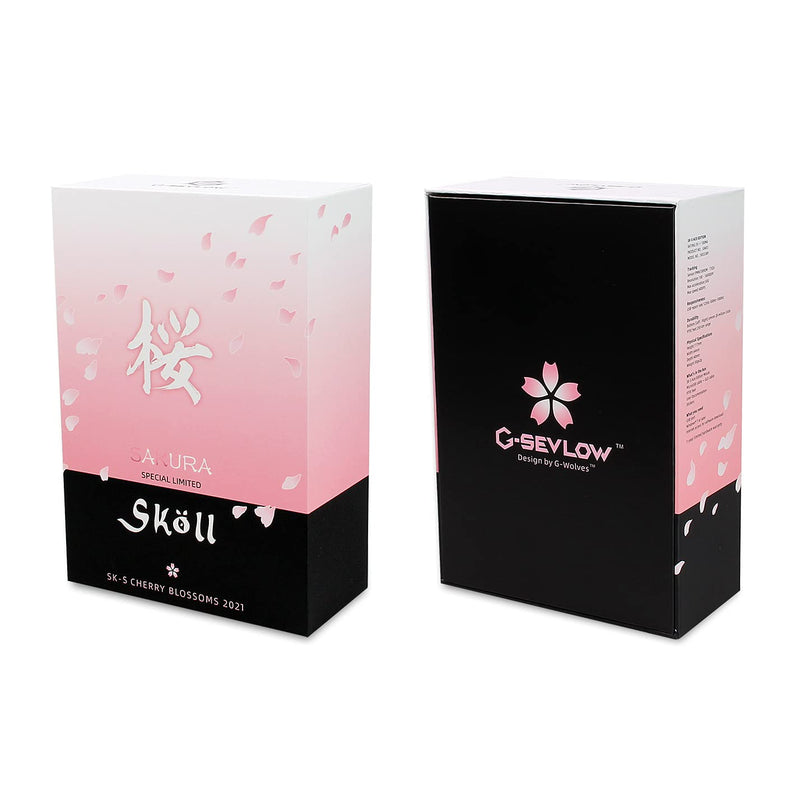 [Australia - AusPower] - Skoll Mini SK-S Sakura 50g Ultralight Weight Honeycomb Design Ergonomic Gaming Mouse with 3389 Sensor - PTFE Skates - 16,000DPI - Detachable Cable (Pink) 