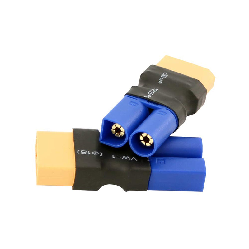 [Australia - AusPower] - 3pcs Male EC5 to XT90 / XT-90 Female - Heavy Duty Connector Adapter(BDHI-01) 