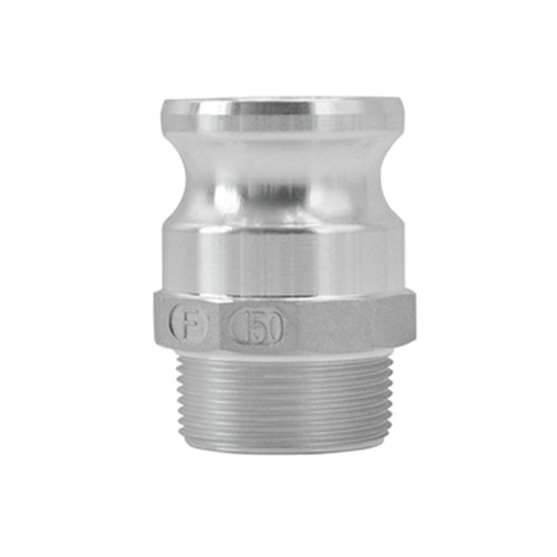 [Australia - AusPower] - SAFBY 2 PCS Aluminum Global Type F Cam and Groove Hose Fitting,1.5“ Plug x 1.5” NPT Male with 2 PCS 1.5 Camlock Gasket Fitting (1.5") 1.5 Inch 
