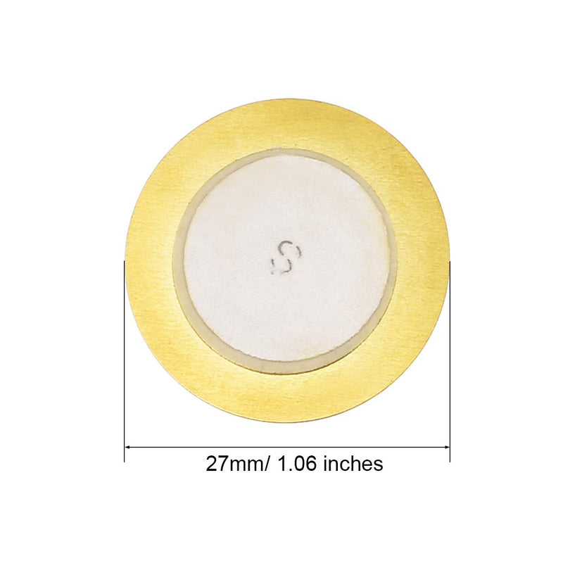 [Australia - AusPower] - uxcell 20 Pcs Piezo Discs 27mm Acoustic Pickup Transducer Microphone Trigger Buzzer CBG Guitar 