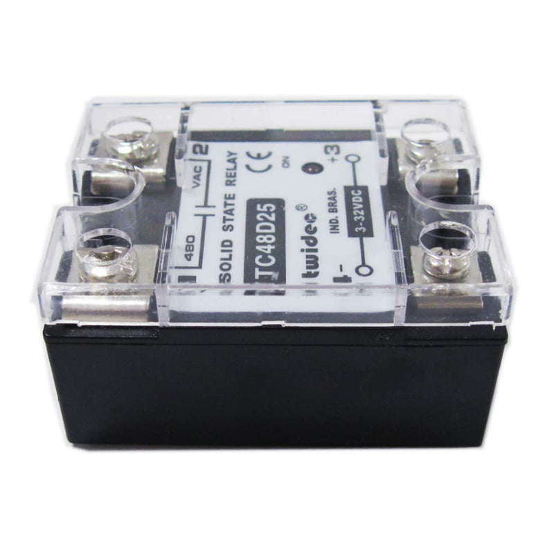 [Australia - AusPower] - Twidec/Output Single Phase SSR Solid State Relay 25A 3-32V DC to 24-480V AC SSR-25DA 