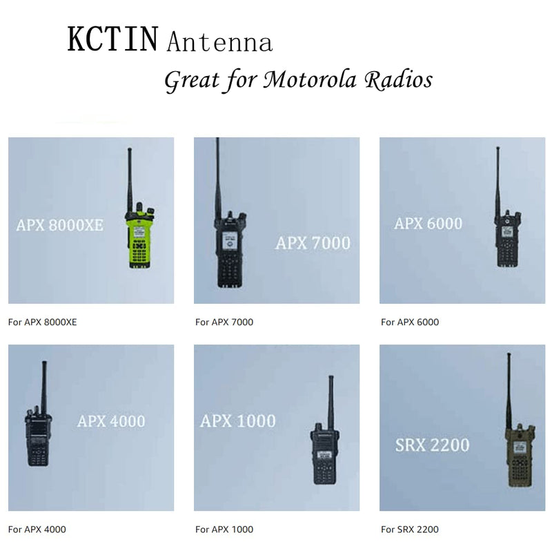 [Australia - AusPower] - Antenna for Motorola 7-800 GPS and APX 764-870MHz Singla Band (NAR6595A Stubby) by KCTIN (4 Packs) 