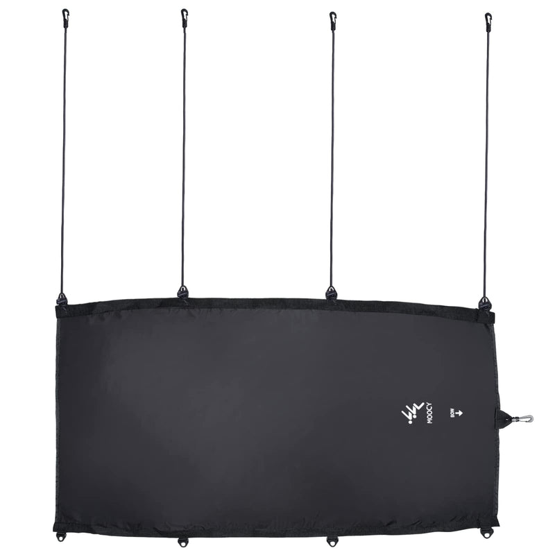 [Australia - AusPower] - MOPHOEXII Universal Waterproof Kayak Cockpit Drape Waterproof Seal Cockpit Cover for Indoor and Outdoor 2 Sizes Optional Black Small（outer cockpit to 51in） 