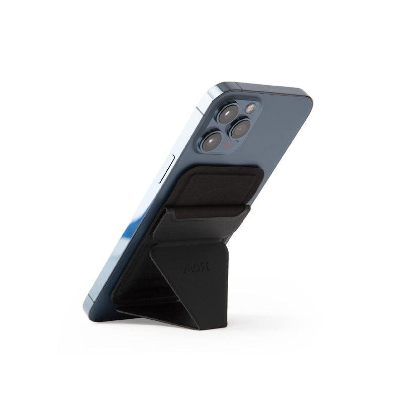 [Australia - AusPower] - MOFT The First Snap-On Magnetic Stand & MagSafe Wallet for iPhone 12 Series and iPhone 13/iPhone 13 Mini/iPhone 13 Pro Max (Night Black) 