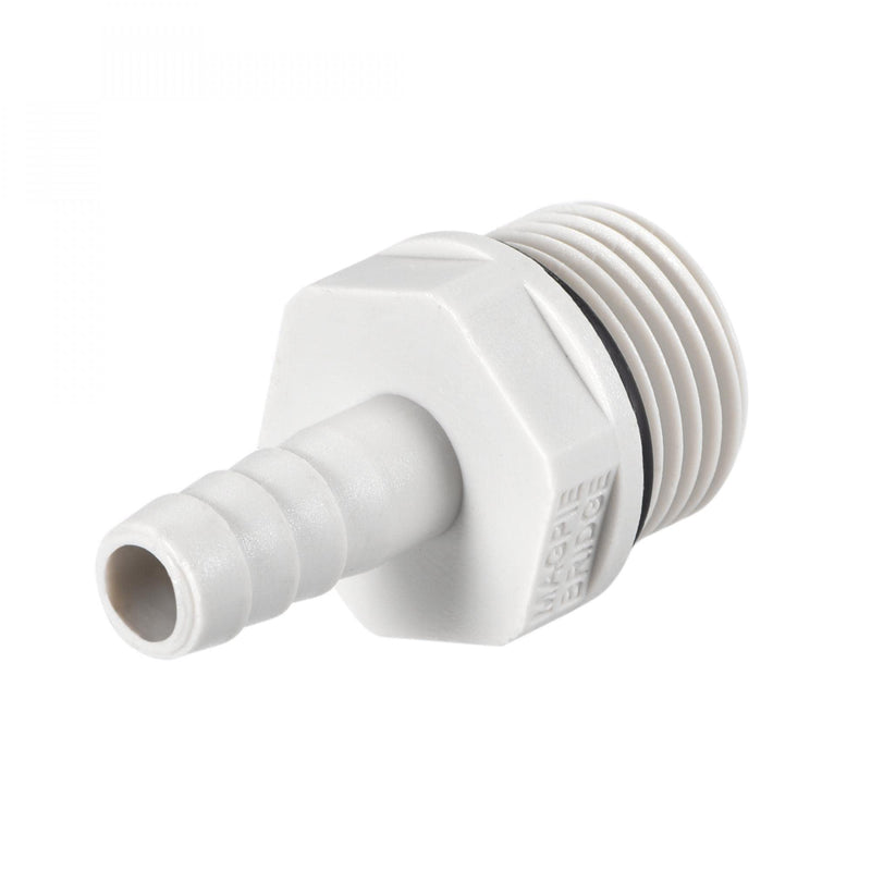 [Australia - AusPower] - uxcell PVC Barb Hose Fitting Connector Adapter 8mm or 5/16" Barbed x G1/2 Male Pipe 6pcs 